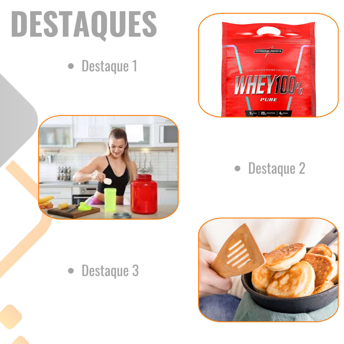 Whey Protein 100% Concentrado Integral Médica 900g – 21g de Proteína por Dose