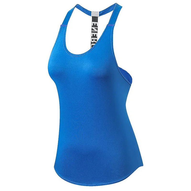 Top Regata Cavada para Musculação Feminina – Algodão e Poliéster, Yoga