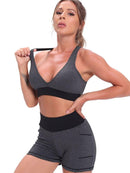 Conjunto Feminino De Yoga - Bora Pro Treino