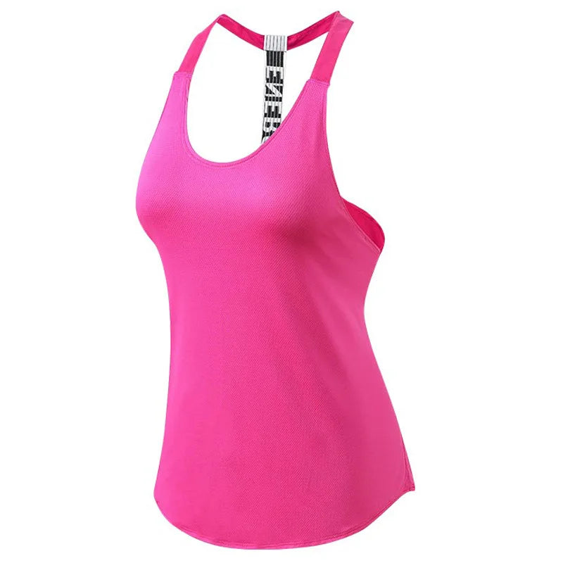 Top Regata Cavada para Musculação Feminina – Algodão e Poliéster, Yoga