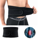Cinto ajustável para apoio lombar com alças duplas respiráveis - Alívio da dor lombar Unissex
