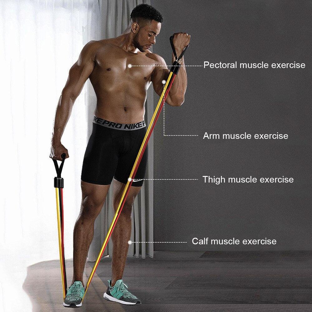 Kit Faixa Elástica - Bora Pro Treino