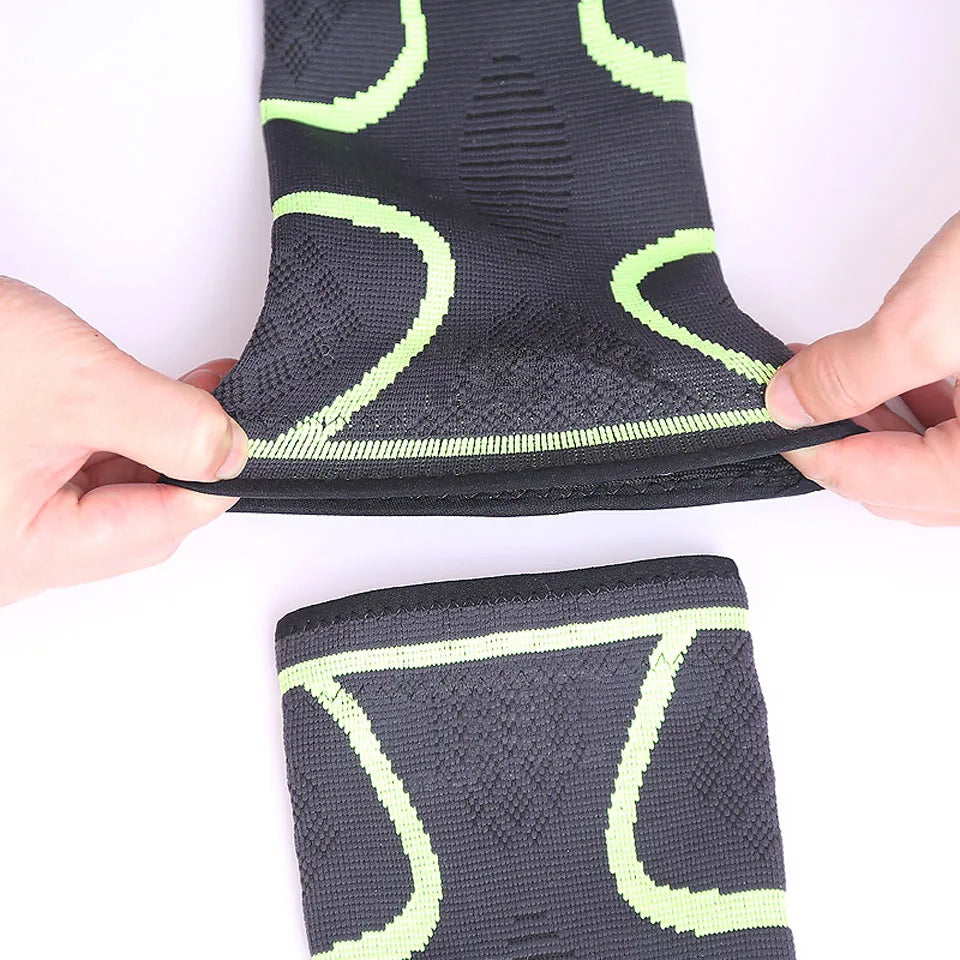 Cotoveleira Elástica Esportiva Almofadada – Nylon e Spandex, M ao XL, Absorve Suor