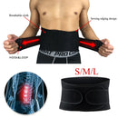 Cinto ajustável para apoio lombar com alças duplas respiráveis - Alívio da dor lombar Unissex