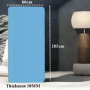 Tapete de ginástica para ioga, pilates e treinos em casa - Tapete de ginástica espesso para exercícios e esportes 185 cm × 90 cm × 1 cm