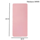 Tapete de ginástica para ioga, pilates e treinos em casa - Tapete de ginástica espesso para exercícios e esportes 185 cm × 90 cm × 1 cm