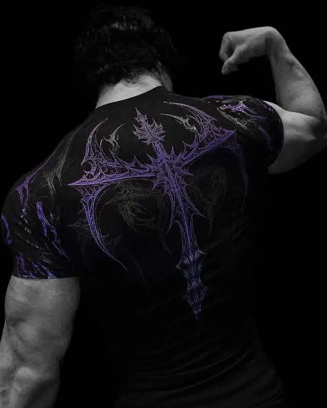 Camiseta de Treino com Compressão e Secagem Rápida – Poliéster 3D, XS ao XL
