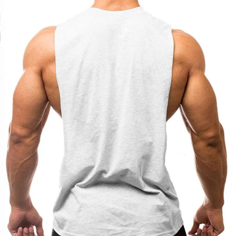 Regata Cavada para Treino e Musculação Masculina – Algodão, M ao XXL