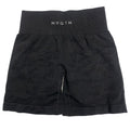 Shorts Sem Costura Camuflado Feminino – Malha Suave, Cintura Elástica