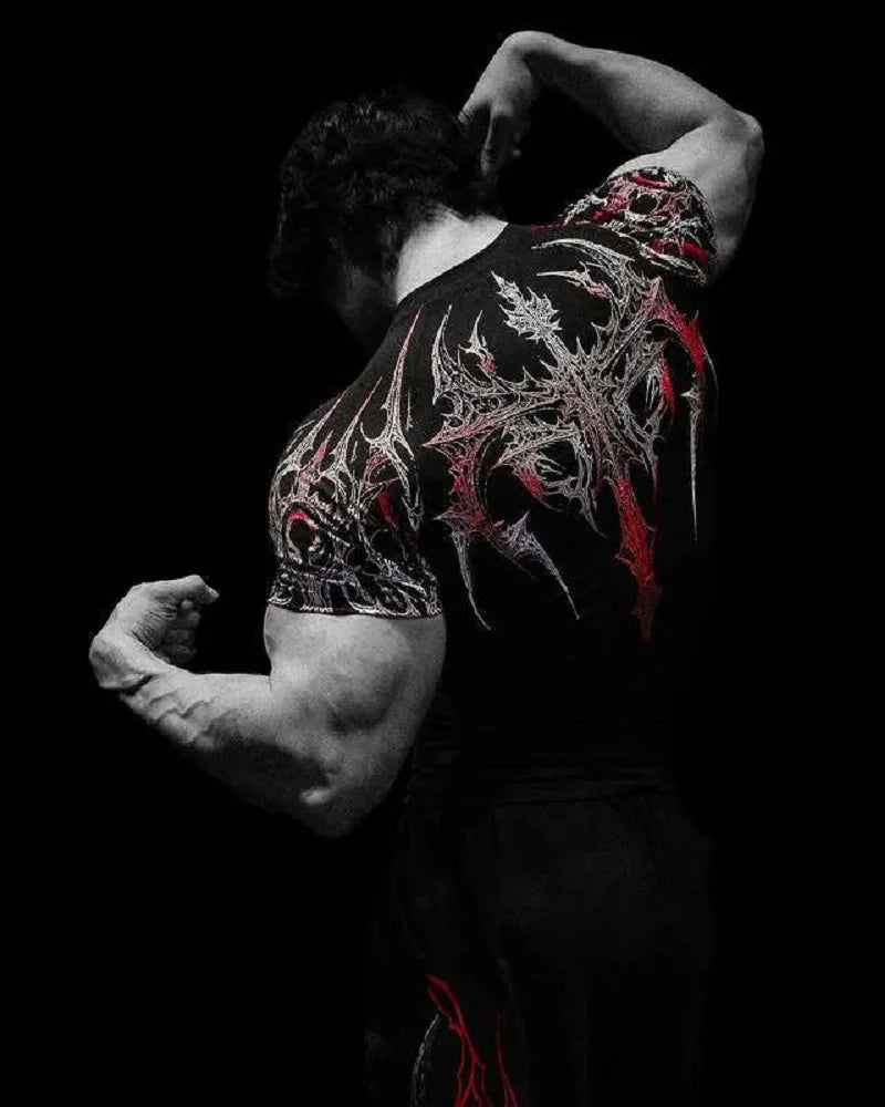 Camiseta de Treino com Compressão e Secagem Rápida – Poliéster 3D, XS ao XL