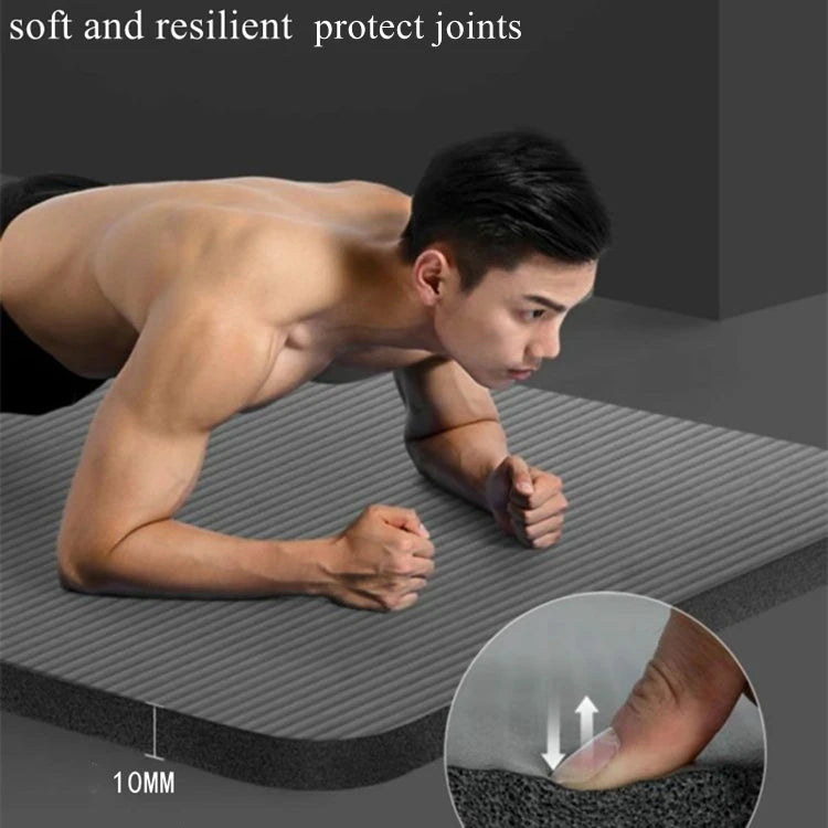 Tapete de Ginástica para Yoga e Pilates – Nitrila 185x90x1cm, Espesso e Antiderrapante