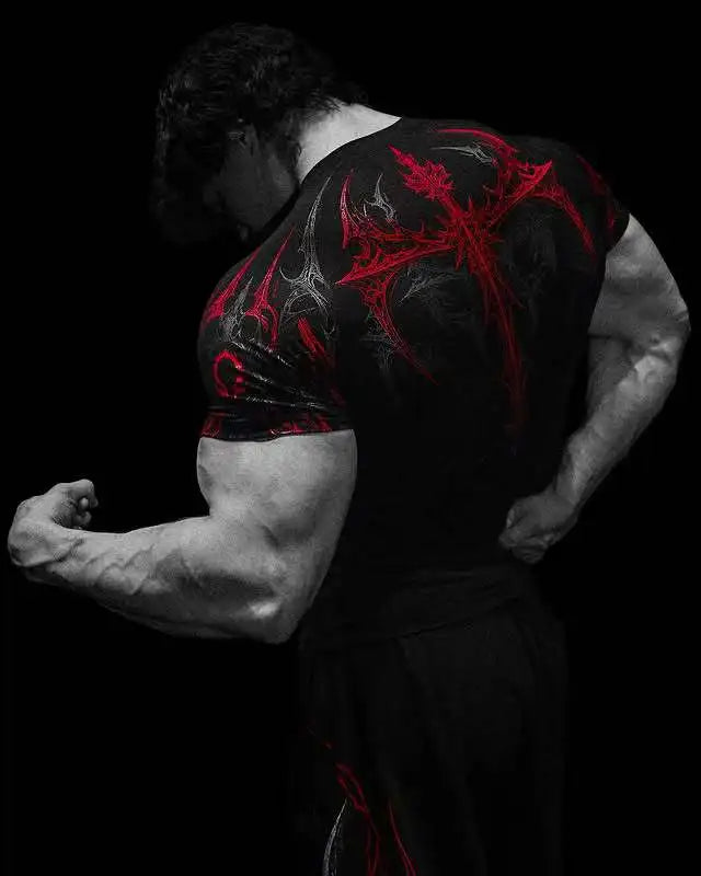 Camiseta de Treino com Compressão e Secagem Rápida – Poliéster 3D, XS ao XL