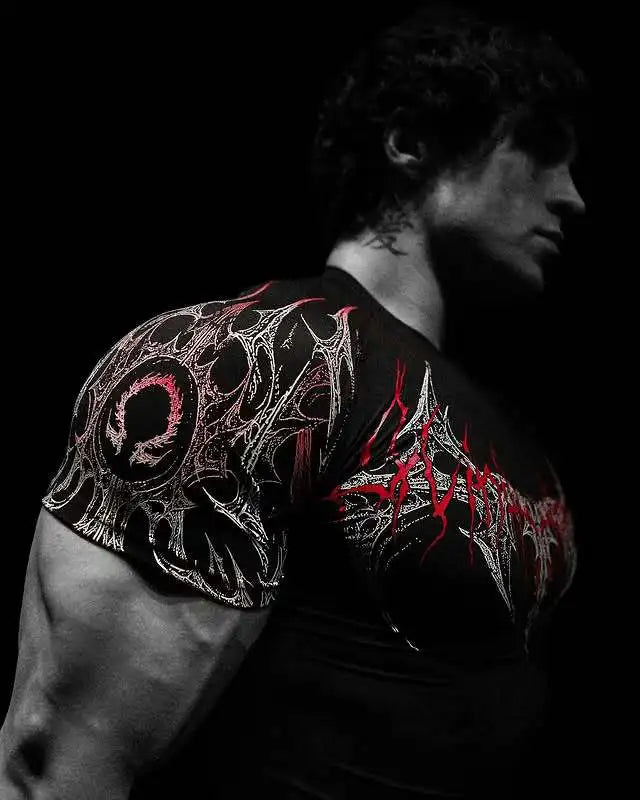 Camiseta de Treino com Compressão e Secagem Rápida – Poliéster 3D, XS ao XL