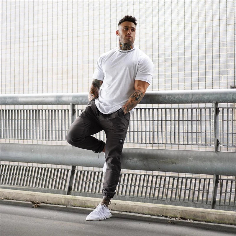 Camiseta Masculina Fitness Slim Fit – Algodão, Estampa, M ao XXXL