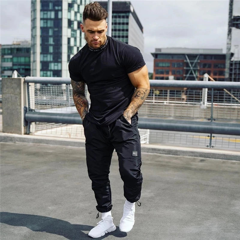Camiseta Masculina Fitness Slim Fit – Algodão, Estampa, M ao XXXL