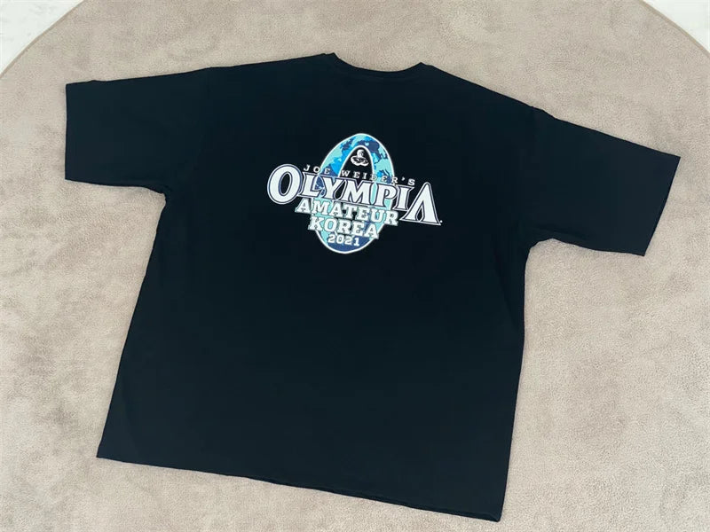 Camiseta Oversized Mr. Olympia para Academia – Algodão, M ao XXXL