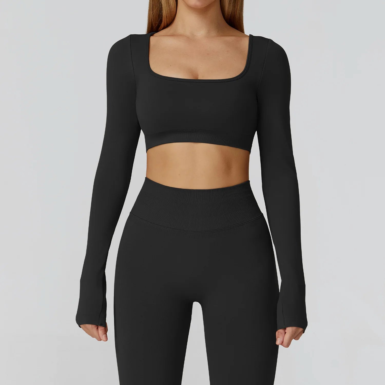 Camiseta Esportiva Sem Costura Feminina – Nylon e Spandex, Secagem Rápida, S ao XL