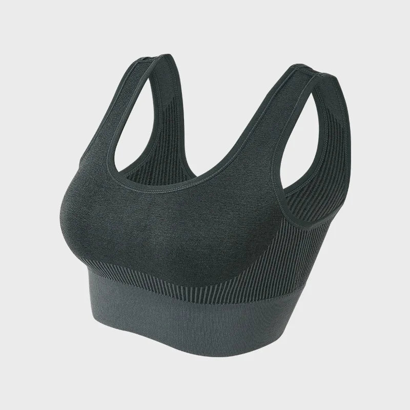 Top Feminino de Compressão Knitted – Algodão e Nylon, Para Musculação