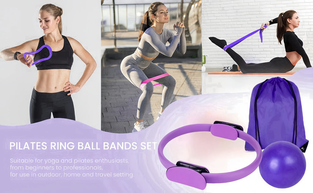 Conjunto de Ginástica e Yoga com 13 Peças – Kit Completo para Treino