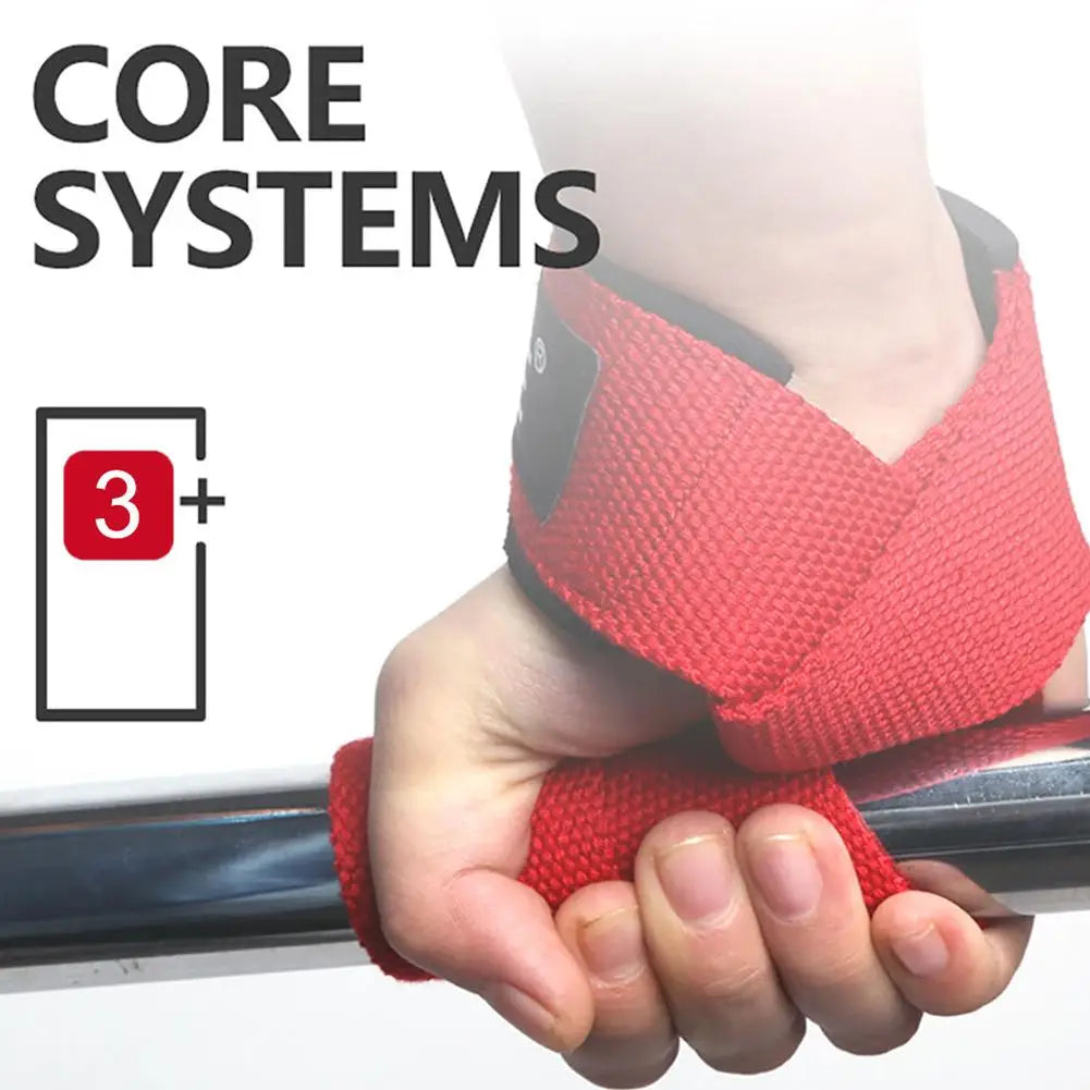 Straps Anti-Slip para Musculação e Crossfit – Silicone Antiderrapante, 55cm