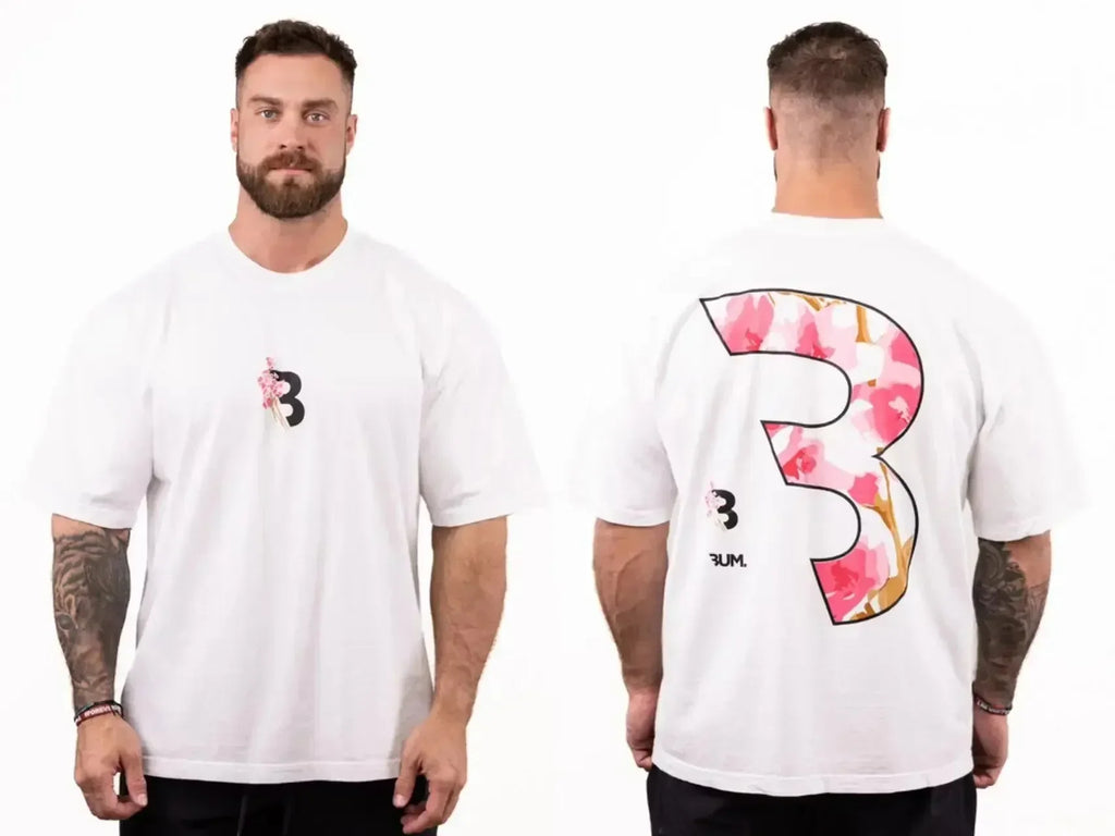 Camiseta Chris Bumstead Raw Oversized para Academia – Poliéster, M ao 5XL