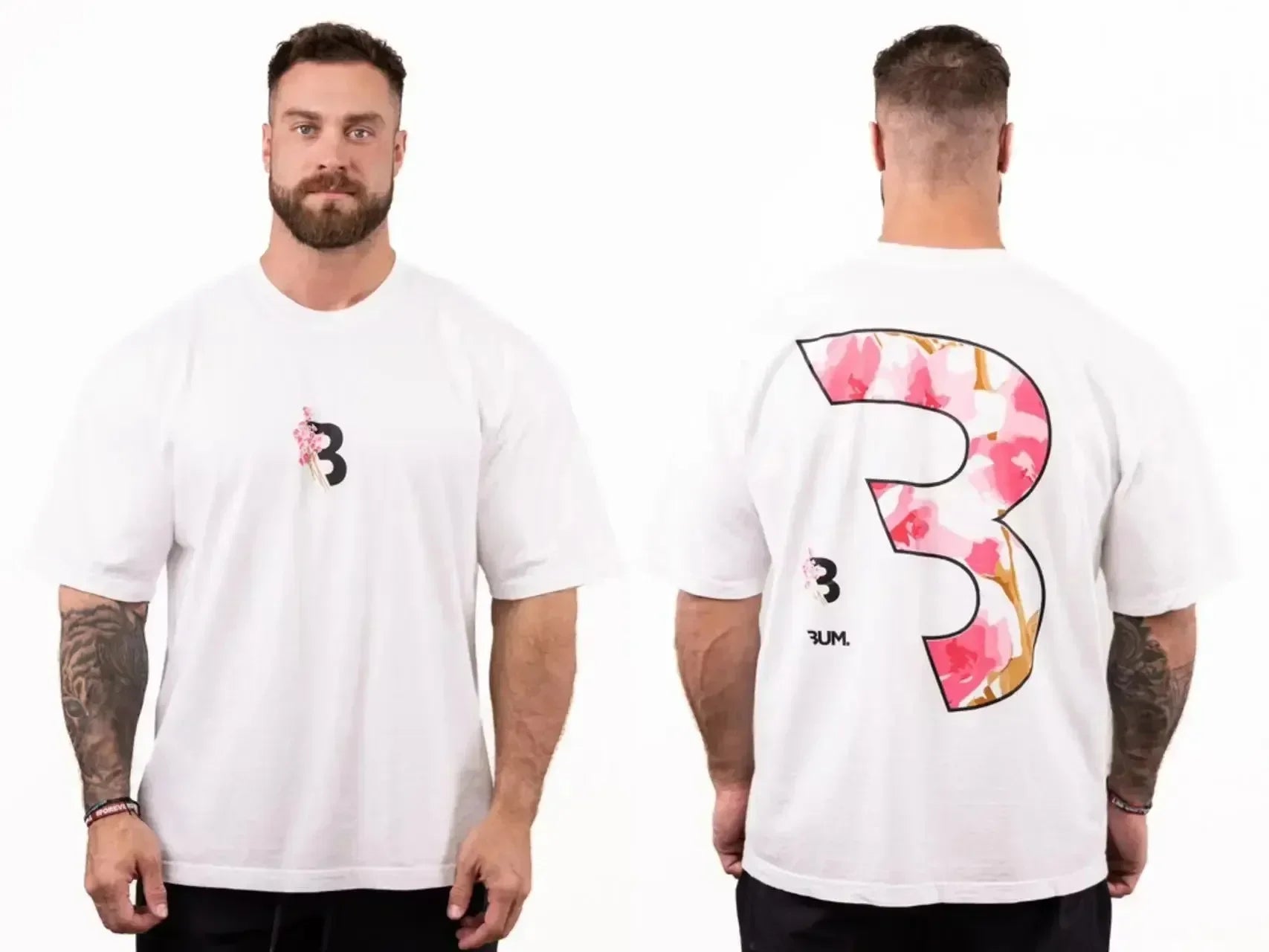 Camiseta Chris Bumstead Raw Oversized para Academia – Poliéster, M ao 5XL