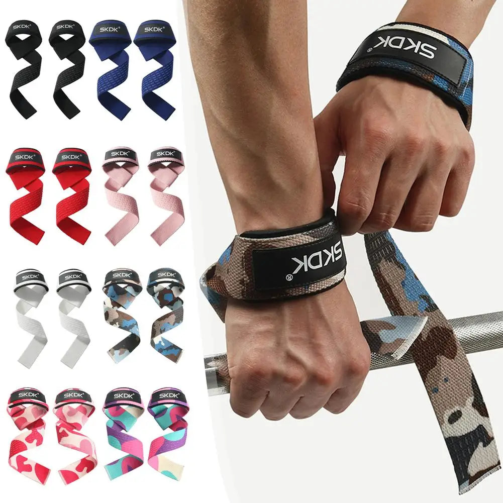 Straps Anti-Slip para Musculação e Crossfit – Silicone Antiderrapante, 55cm