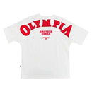 Camiseta masculina fitness de algodão para musculação com gola redonda