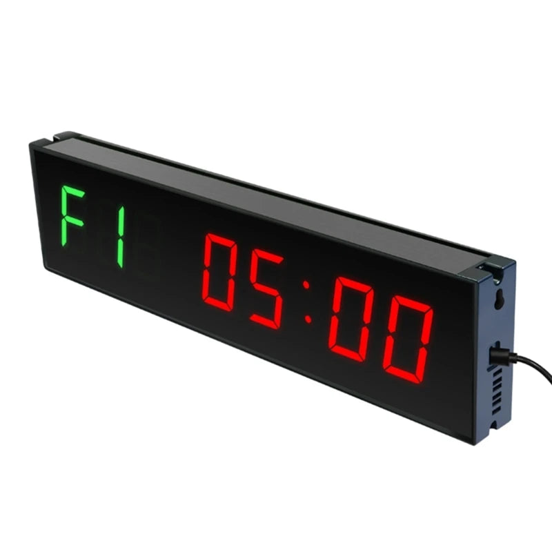 Relógio Timer para Academia – Liga de Alumínio, 29x7,5cm, Unissex