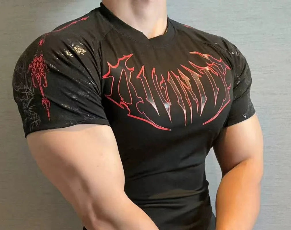 Camiseta de Treino com Compressão e Secagem Rápida – Poliéster 3D, XS ao XL