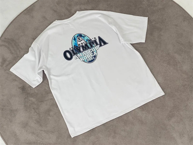 Camiseta Oversized Mr. Olympia para Academia – Algodão, M ao XXXL