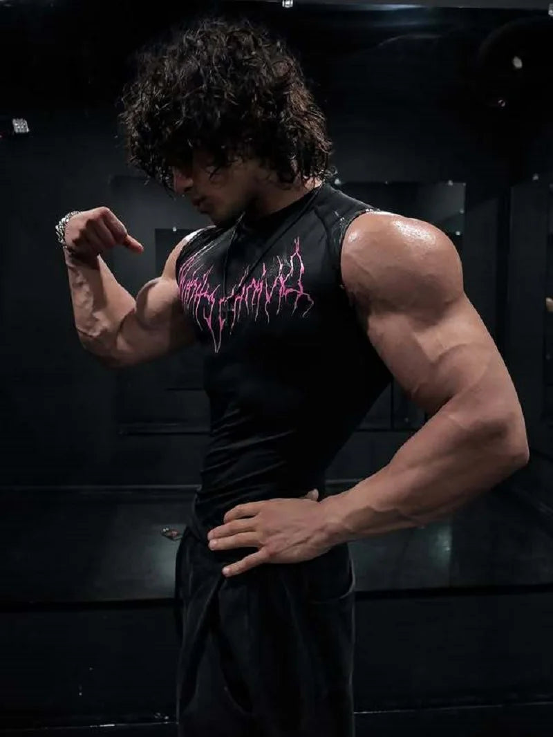 Camiseta de Treino com Compressão e Secagem Rápida – Poliéster 3D, XS ao XL