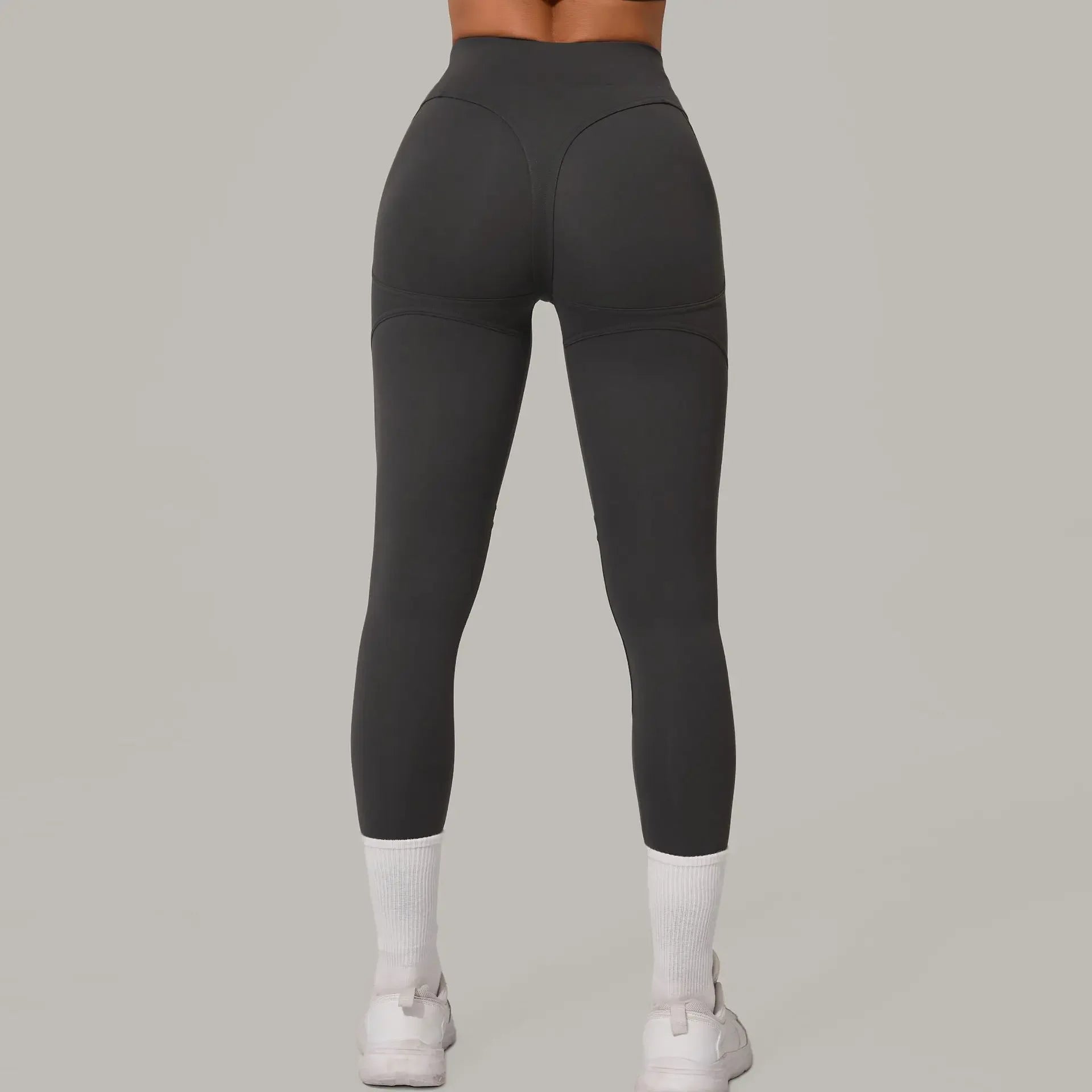 Top Manga Curta + Calça Cintura Alta Yoga – Nylon e Spandex, S ao L