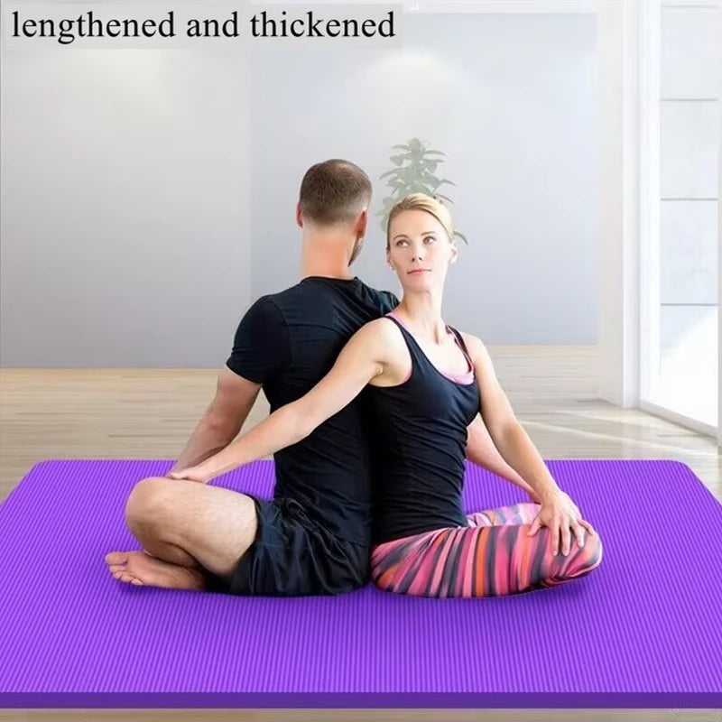Tapete de Ginástica para Yoga e Pilates – Nitrila 185x90x1cm, Espesso e Antiderrapante