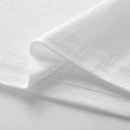 Camiseta de manga curta de algodão puro para academia com gola redonda