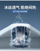 Conjuntos para homens para treino e corrida - material de seda gelada de verão Secagem rápida Resistente aos raios UV Proteção solar para atividades ao ar livre Roupas de qualidade 5 peças