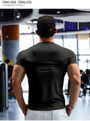 Camiseta masculina tamanho grande Dry Fit