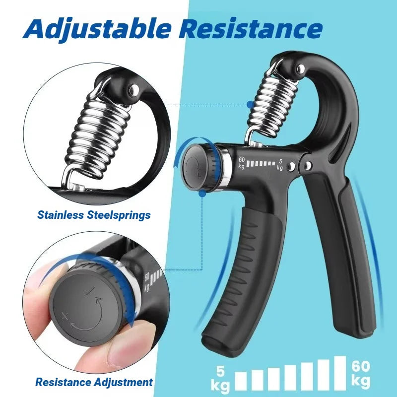 Hand Grip Ajustável 5-60kg – Exercitador de Antebraco e Força de Preensão