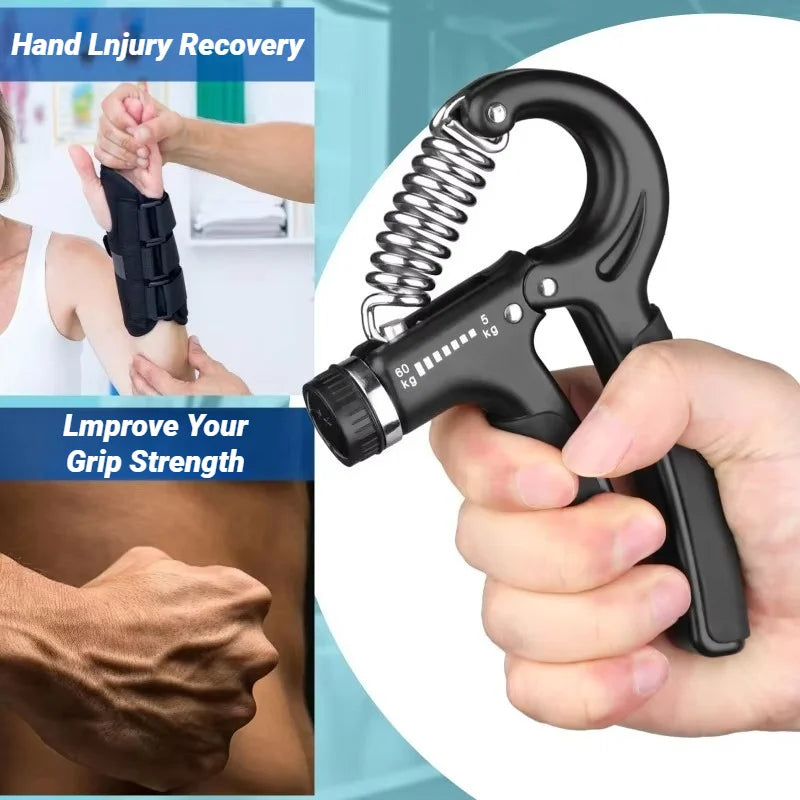 Hand Grip Ajustável 5-60kg – Exercitador de Antebraco e Força de Preensão