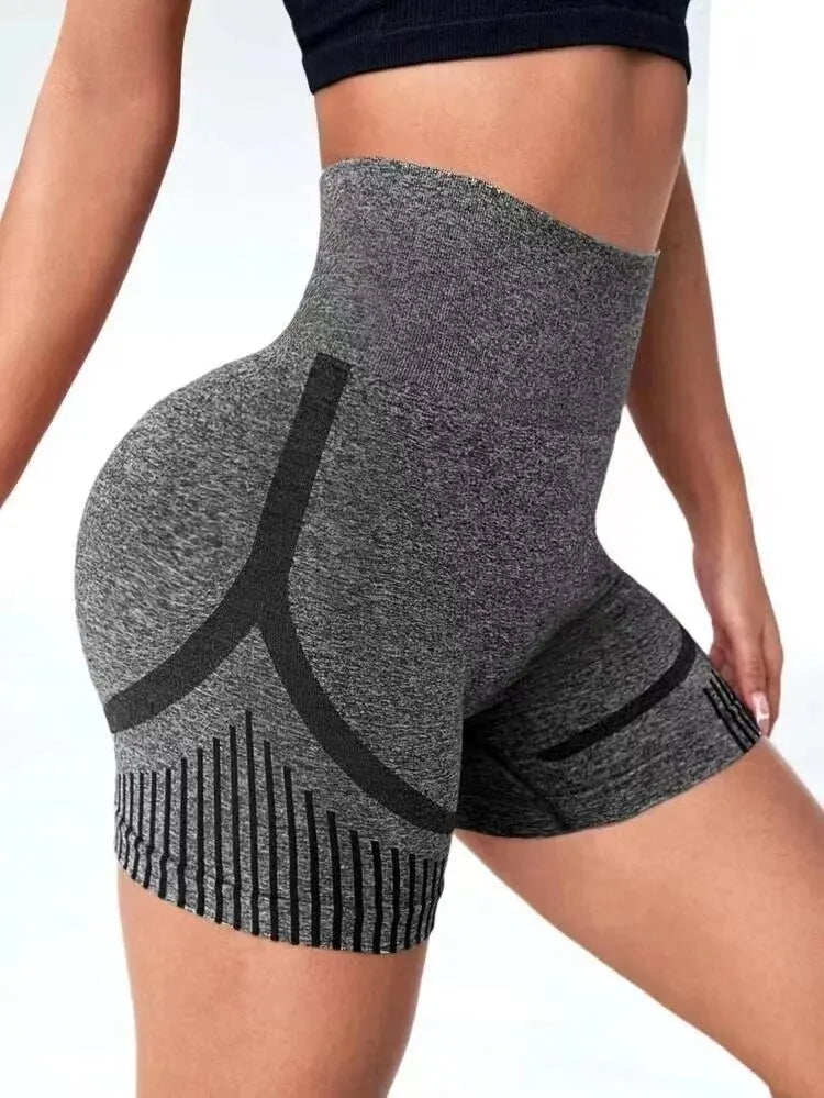 Calções de Treino Cintura Alta Fitness – Empina Glúteos, Nylon e Spandex, S/M ao L/XL