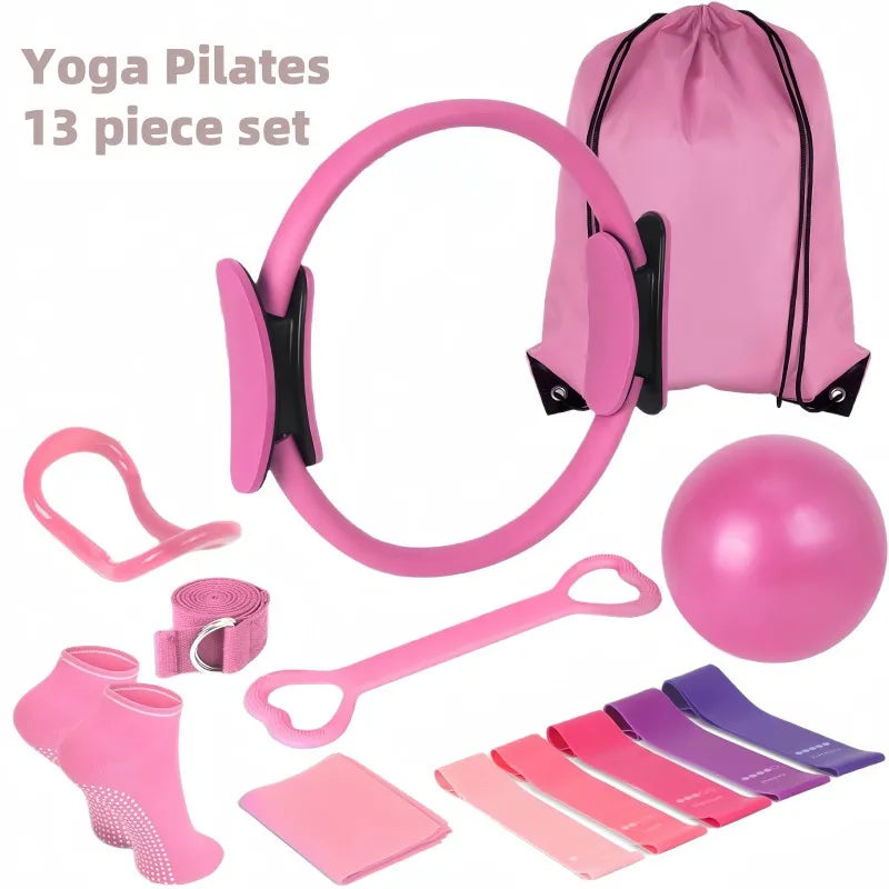 Conjunto de Ginástica e Yoga com 13 Peças – Kit Completo para Treino