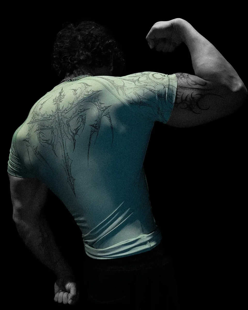 Camiseta de Treino com Compressão e Secagem Rápida – Poliéster 3D, XS ao XL
