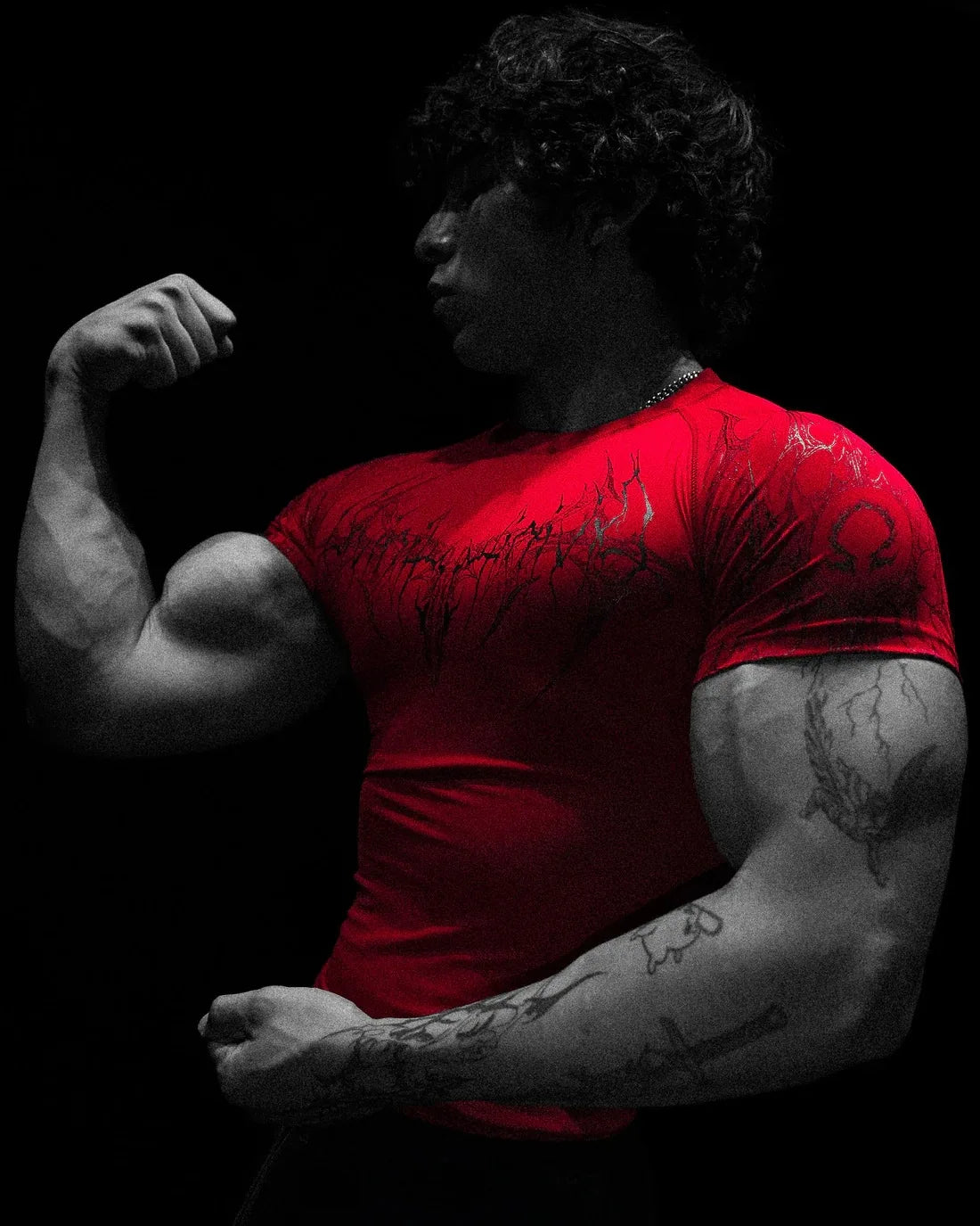 Camiseta de Treino com Compressão e Secagem Rápida – Poliéster 3D, XS ao XL