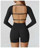 Camiseta esportiva sem costura para musculação feminina - secagem rápida