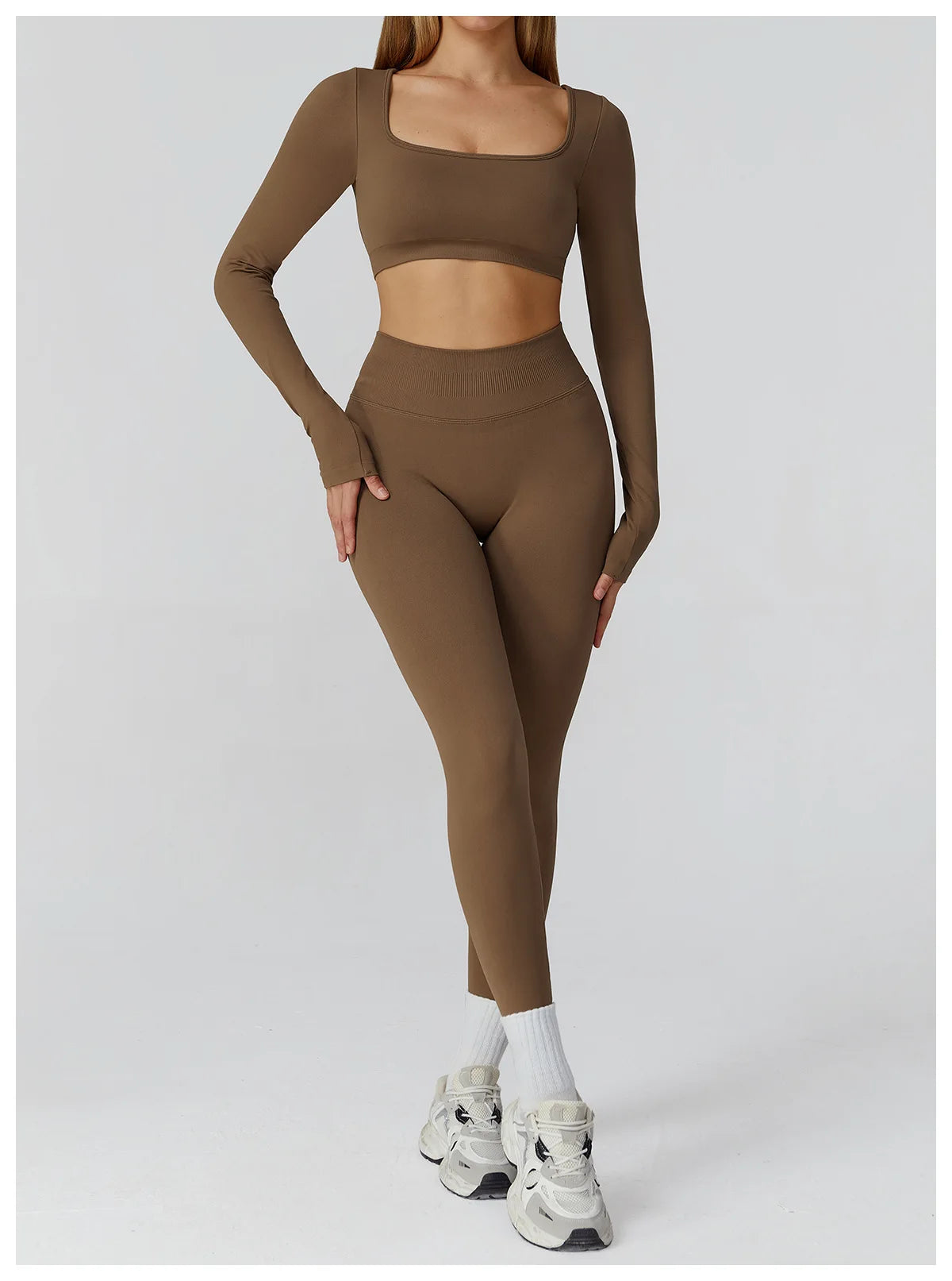 Camiseta Esportiva Sem Costura Feminina – Nylon e Spandex, Secagem Rápida, S ao XL