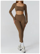 Camiseta esportiva sem costura para musculação feminina - secagem rápida