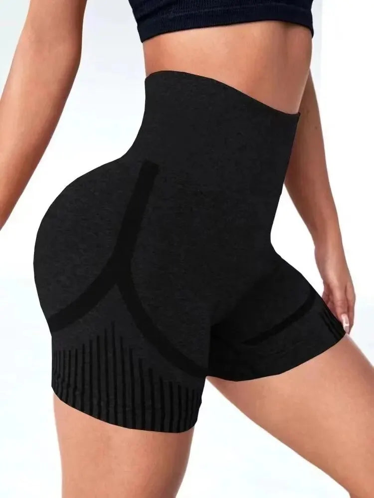 Calções de Treino Cintura Alta Fitness – Empina Glúteos, Nylon e Spandex, S/M ao L/XL