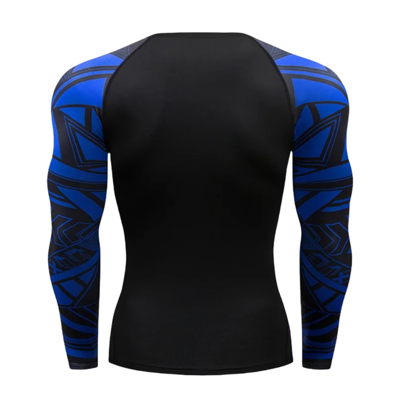 Camiseta Manga Longa de Compressão Esportiva – Poliéster, Gola Redonda, Unissex