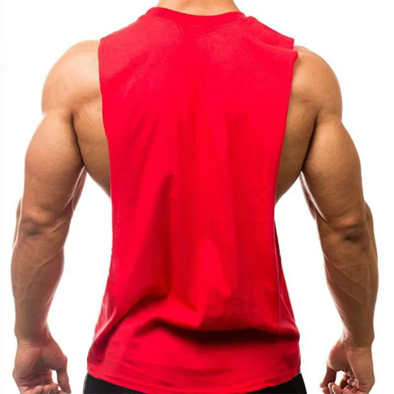 Regata Cavada para Treino e Musculação Masculina – Algodão, M ao XXL