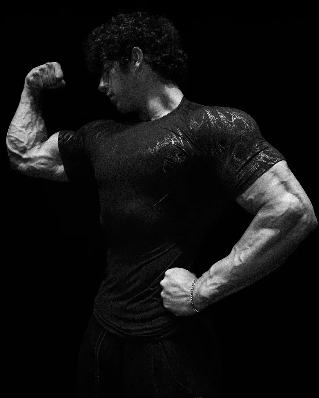Camiseta de Treino com Compressão e Secagem Rápida – Poliéster 3D, XS ao XL